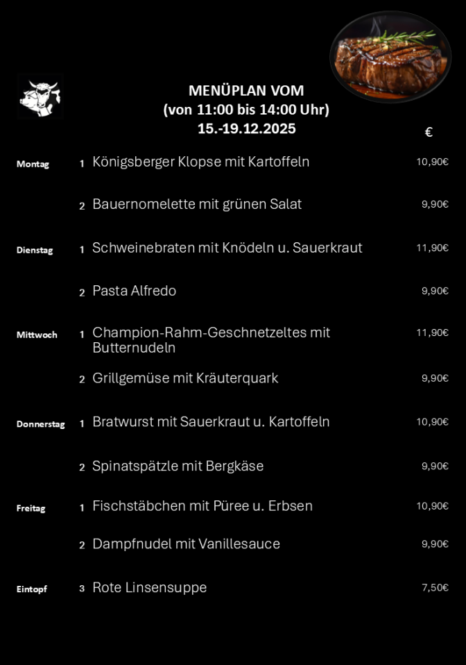 Mittagstisch Troisdorf, Speisekarte, Lieferservice, Essen auf Räder