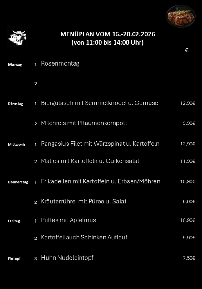 Mittagstisch Troisdorf, Speisekarte, Lieferservice, Essen auf Räder