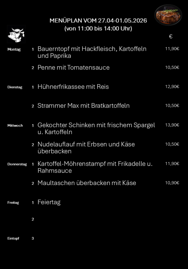 Mittagstisch Troisdorf, Speisekarte, Lieferservice, Essen auf Räder