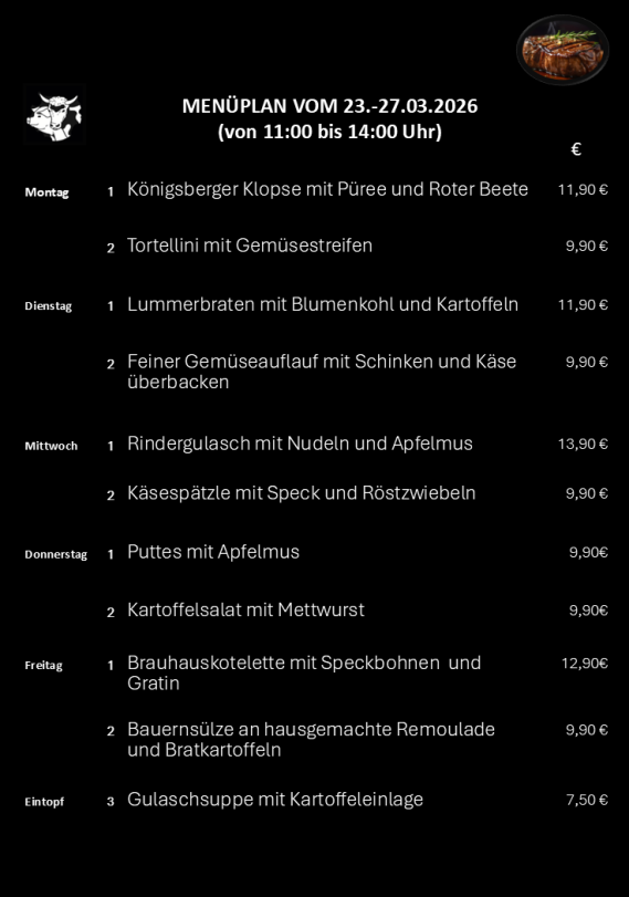 Mittagstisch Troisdorf, Speisekarte, Lieferservice, Essen auf Räder