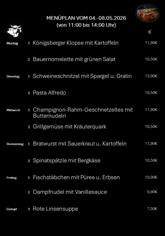 Mittagstisch Troisdorf, Speisekarte, Lieferservice, Essen auf Räder