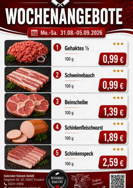 Metzgerei Kolzem Troisdorf, Sankt Augustin, Siegburg, Niederkassel, Oberlar, Partyservice, Catering, Hochzeitsfeier, Grillfest