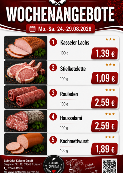 Metzgerei Kolzem Troisdorf, Sankt Augustin, Siegburg, Niederkassel, Oberlar, Partyservice, Catering, Hochzeitsfeier, Grillfest