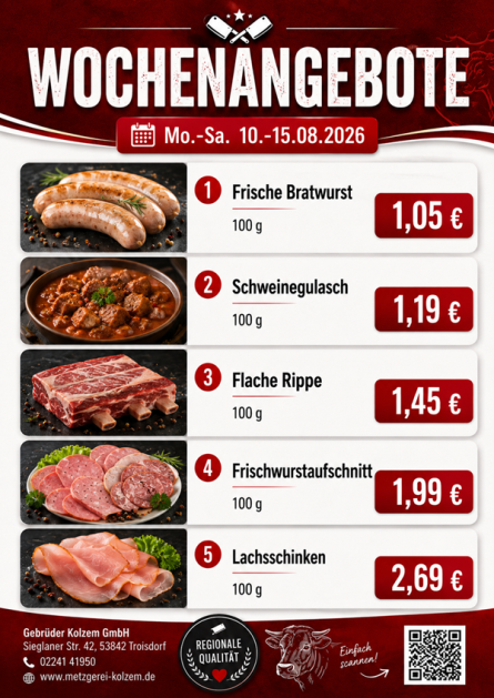 Fleischwaren, Wurst, Metzger, Metzgerei Troisdorf, Mittagstisch Troisdorf, Speisekarte, Lieferservice, Essen auf Räder